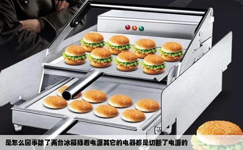 是怎么回事除了两台冰箱插着电源其它的电器都是切断了电源的